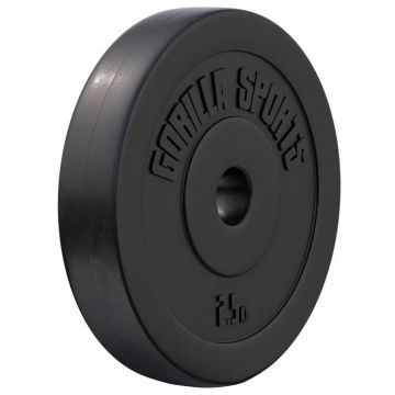 Discuri din plastic umplute cu ciment, 1.25 - 15kg, 30/31mm Gorilla Sports