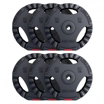Discuri din plastic umplute cu ciment cu prinderi 1,25 - 15 kg 30/31mm Gorilla Sports