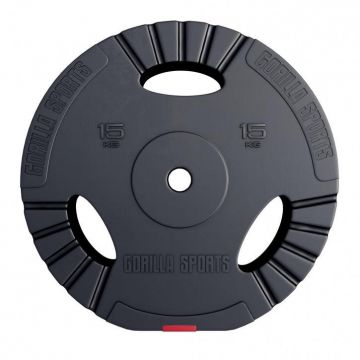 Discuri din plastic umplute cu ciment cu prinderi 1,25 - 15 kg 30/31mm Gorilla Sports