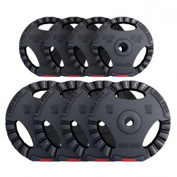 Discuri din plastic umplute cu ciment cu prinderi 1,25 - 15 kg 30/31mm Gorilla Sports