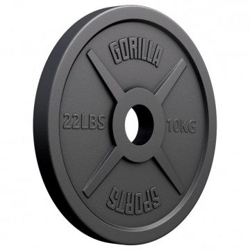 Discuri Olimpice din fontă 50/51 mm Negre 1,25-25 KG Gorilla Sports