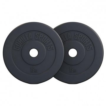 Discuri olimpice umplute cu ciment 1,25-15Kg 50/51mm Gorilla Sports