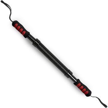 Flexor fitness Physionics®, din otel/cauciuc, negru, 20-30 kg