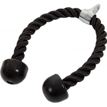 Franghie pentru triceps, 68 cm, nailon, capace de plastic, cu articulatie pivotanta, negru ScSports Franghie pentru triceps, 68 cm, nailon, capace de plastic, cu articulatie pivotanta, negru ScSports