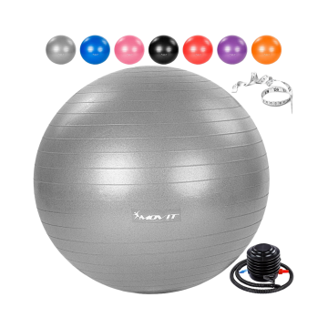 Minge de exercitii, cu pompa de picior, 55 - 85 cm, Multiple Culori MOVIT
