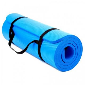 Saltea fitness/yoga TECHFIT EXERCISE MAT, Usoara, Confortabila, Albastru, Grosime 1,5 cm