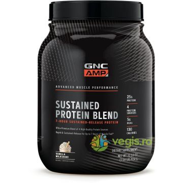 Amestec Proteic cu Aroma de Milkshake de Vanilie Amp Sustained 924g
