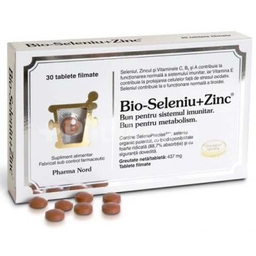 Bio-Seleniu +Zinc 30cpr Pharma Nord Bio-Seleniu +Zinc 30cpr Pharma Nord
