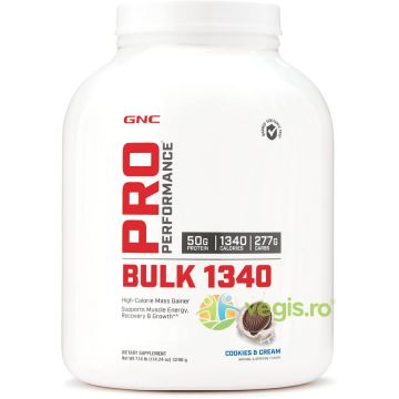 Bulk 1340 - Gainer cu Proteina si Carbohidrati Aroma de Biscuiti si Frisca Pro Performance 3240g
