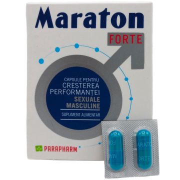 Capsule pentru cresterea performantei sexuale masculine, blister 2 tablete, Maraton Forte Capsule pentru cresterea performantei sexuale masculine, blister 2 tablete, Maraton Forte