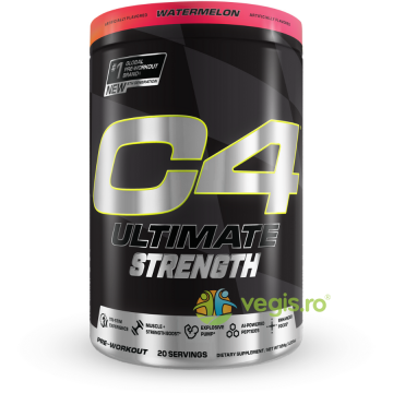 Cellucor C4 Ultimate Strenght Pre-Workout - Formula Avansata pentru Forta cu Aroma de Pepene Rosu 554g