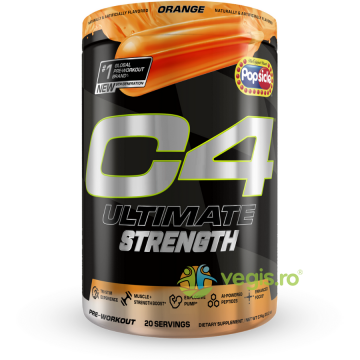 Cellucor C4 Ultimate Strength - Formula Pre-Workout pentru Forta si Performanta cu Aroma de Portocale 574g