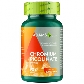 Chromium Picolinate 200mcg, 90cps, Adams Supplements Chromium Picolinate 200mcg, 90cps, Adams Supplements