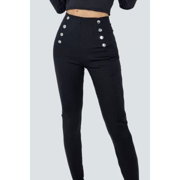 Colanti tetra Beyza, cu nasturi metalici si aspect elegant