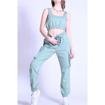 Compleu doua piese Simina vernil