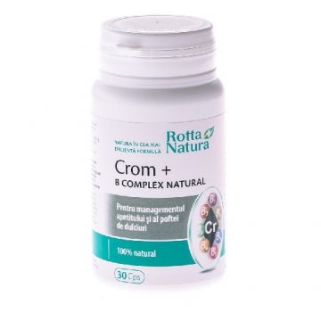 Crom + B complex Natural 30cps Rotta Natura Crom + B complex Natural 30cps Rotta Natura