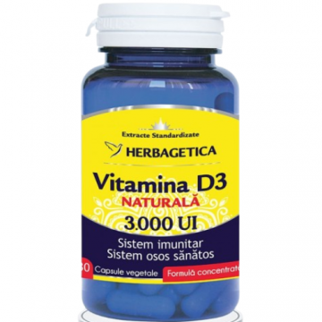 Detrix Vitamina D3 3000ui 30cps, Herbagetica