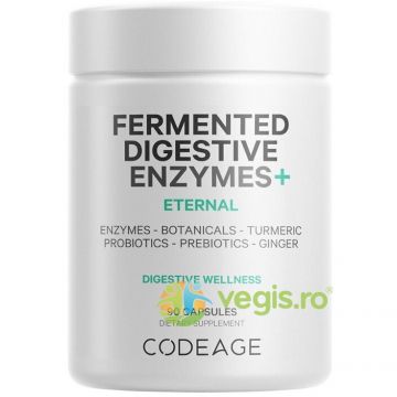 Enzime Digestive cu Probiotice si Prebiotice pentru Sustinerea Digestiei 90cps