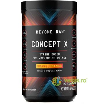 Formula Pre-Workout cu Aroma de Portocale si Mango Beyond Raw Concept X 588.2g