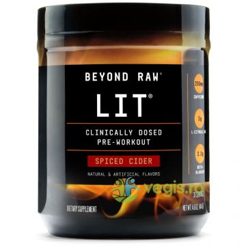 Formula Pre-Workout cu Aroma de Spiced Cider Beyond Raw Lit 414g