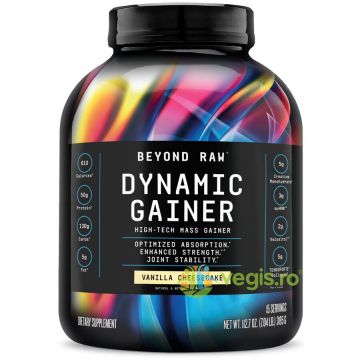 Gainer Proteic cu Aroma de Cheesecake de Vanilie Beyond Raw 3195g