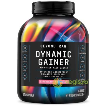 Gainer Proteic cu Shortcake de Capsuni Beyond Raw 3255g