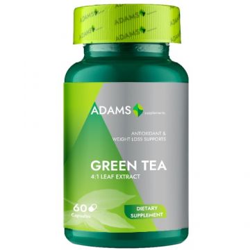 Green Tea (Ceai verde) 400mg, 60cps, Adams Supplements Green Tea (Ceai verde) 400mg, 60cps, Adams Supplements