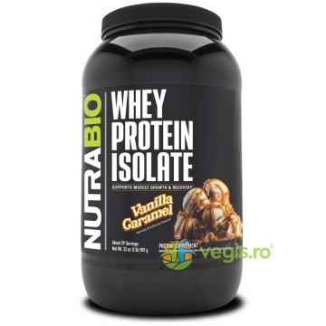 Izolat de Proteina din Zer cu Aroma de Caramel si Vanilie 907g