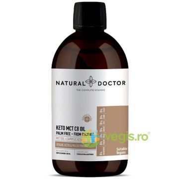 Keto MCT C8 Oil - Activarea Procesului de Ardere a Grasimilor 500ml