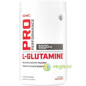 L-Glutamina Micronizata Pudra fara Aroma 5000mg Pro Performance 454g