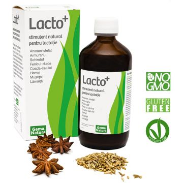 Lacto+ Stimulent pentru lactatie, Gema Natura, 250ml