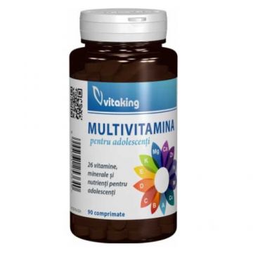 Multivitamine cu Minerale pentru Adolescenti 90cpr, Vitaking Multivitamine cu Minerale pentru Adolescenti 90cpr, Vitaking