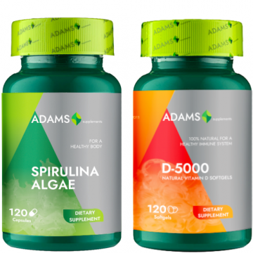 Pachet Spirulina & Vitamina D 5000 UI Pachet Spirulina & Vitamina D 5000 UI