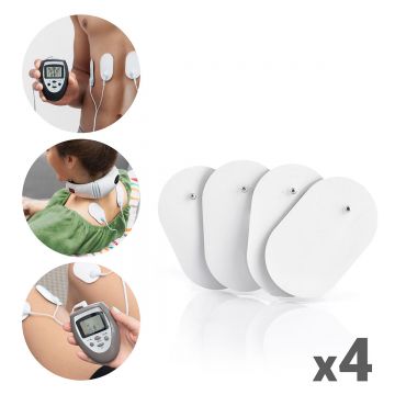 Plasturi de inlocuire pentru electrod EMS InnovaGoods Pachet de 4 de unitati Plasturi de inlocuire pentru electrod EMS InnovaGoods Pachet de 4 de unitati