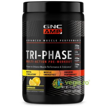 Pre-Workout cu Aroma de Limonada Amp Tri-Phase Multi-Action 366g