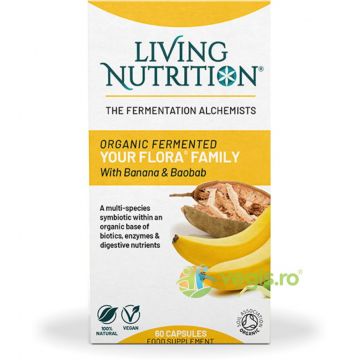 Probiotice Fermentate pentru Intreaga Familie 700mg Your Flora Family 60cps