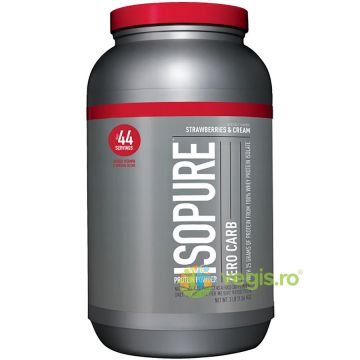 Proteina cu Aroma de Crema ce Capsuni Zero Carb 1360g