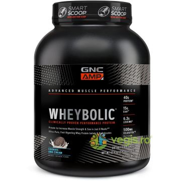 Proteina din Zer cu Aroma de Biscuiti si Crema Amp Wheybolic 1300g