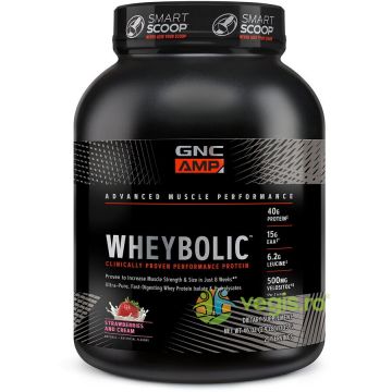 Proteina din Zer cu Aroma de Capsuni si Frisca Amp Wheybolic 1350g