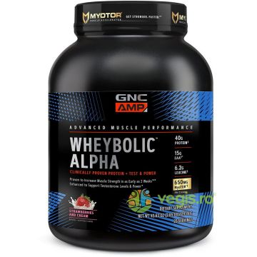 Proteina din Zer cu Aroma de Capsuni si Frisca Amp Wheybolic Alpha Myotor 1271.6g