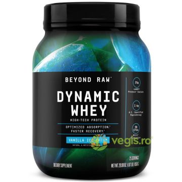Proteina din Zer cu Aroma de Inghetata de Vanilie Beyond Raw  850g