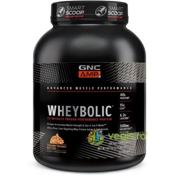 Proteina din Zer cu Aroma de Unt de Arahide Amp Wheybolic 1307.5g