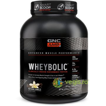 Proteina din Zer cu Aroma Naturala de Vanilie  Amp Wheybolic 1412.5g