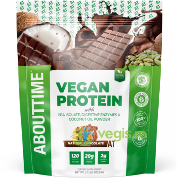Proteina Vegana cu Aroma Naturala de Ciocolata (Abouttime Vegan Protein) 972.8g