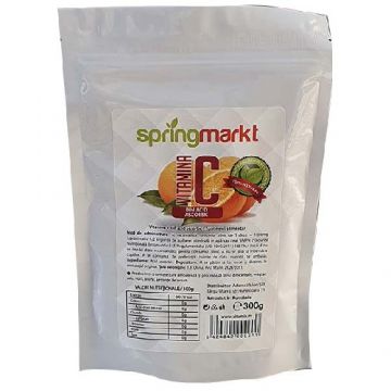 Pulbere de Vitamina C (acid ascorbic), 300 g, springmarkt Pulbere de Vitamina C (acid ascorbic), 300 g, springmarkt