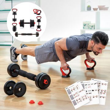 Set de greutati reglabile 6 in 1 cu ghid de exercitii Sixfit InnovaGoods