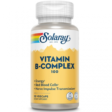 Vitamina B Complex 100mg, 50cps, Solaray Vitamina B Complex 100mg, 50cps, Solaray