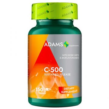Vitamina C-500 cu macese, 150tab, Adams Supplements Vitamina C-500 cu macese, 150tab, Adams Supplements
