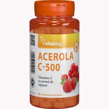 Vitamina C 500mg Acerola 40cpr, Vitaminking Vitamina C 500mg Acerola 40cpr, Vitaminking