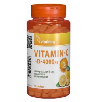 Vitamina C+D 4000 Ne 90tb, Vitaking Vitamina C+D 4000 Ne 90tb, Vitaking